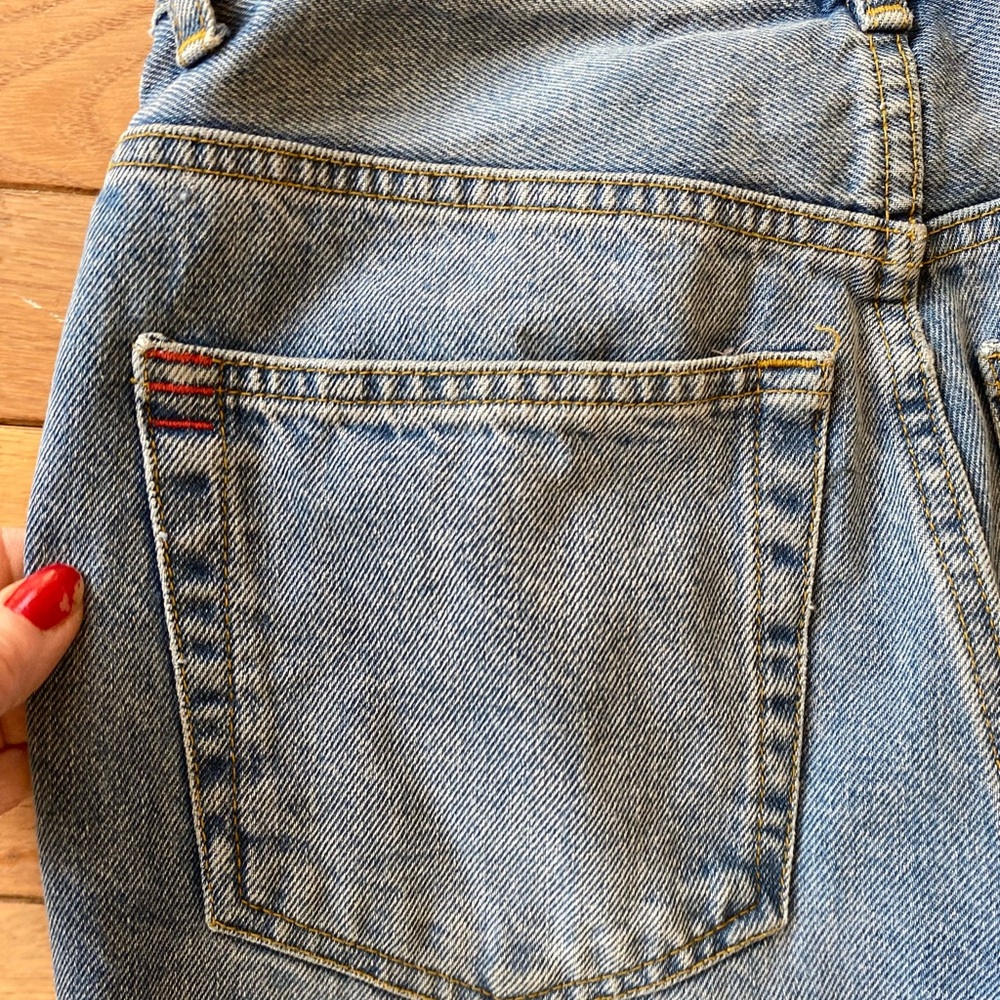 EUC BDG Washed Indigo Ripped Mom Jeans - Picture 9 of 16